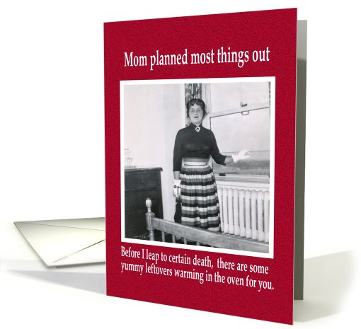 Mom was a Planner - Birthday card (408906)