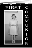 First Communion Congratulations - girl card