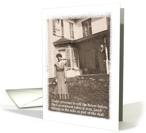 Wife goes with the House - Birthday for Her card (409145)