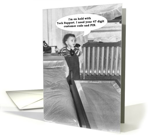 Tech Baby - Thank you card (410418)