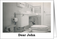 Dear John - Blank card