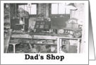 Dad’s Shop - Funny card