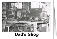 Dad’s Shop - Blank card