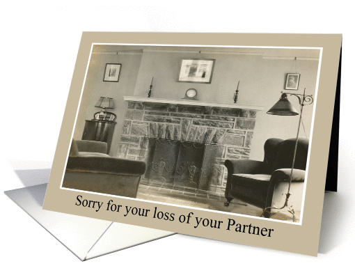 Sorry for your loss of Partner - Female card (413489)