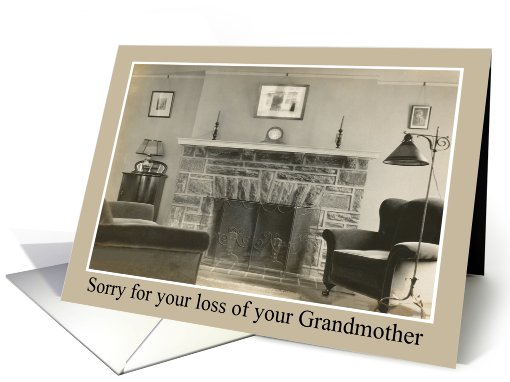 Sorry for your loss of Grandmother card (413491)