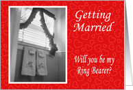 Will you be my Ring Bearer? card