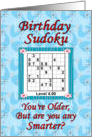 Sudoku Level 4 Birthday card