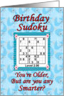 Sudoku Level 2 Birthday card