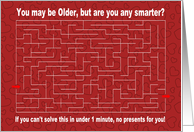 Older, but Smarter? for Girlfriend card