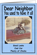 Funny Birthday Neighbor card