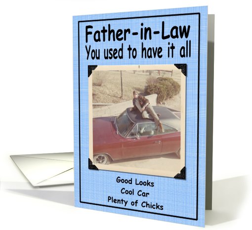 Funny Birthday Father-in-Law card (416219)