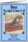 Funny Birthday Boss card