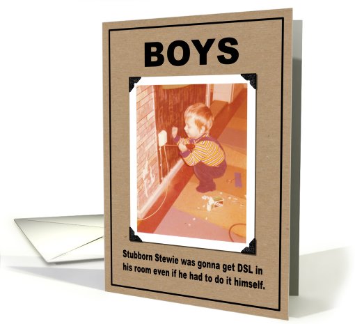 Boy Humor card (416873)