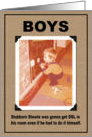 Boy Humor card