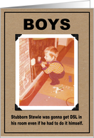 Boy Birthday Humor card