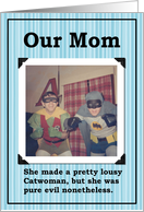 Retro Birthday - Mom - Funny card