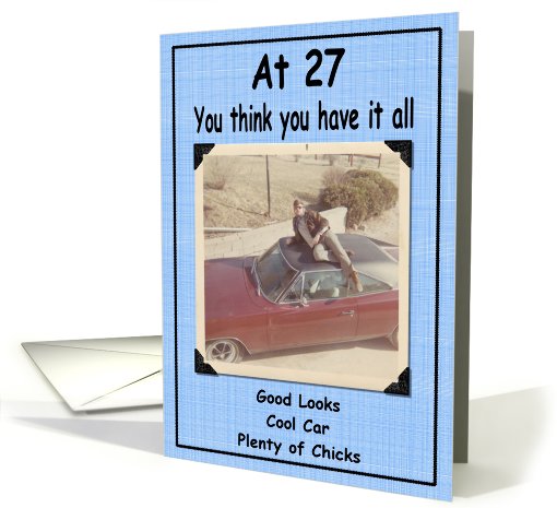 27th Birthday Humor card (417489)
