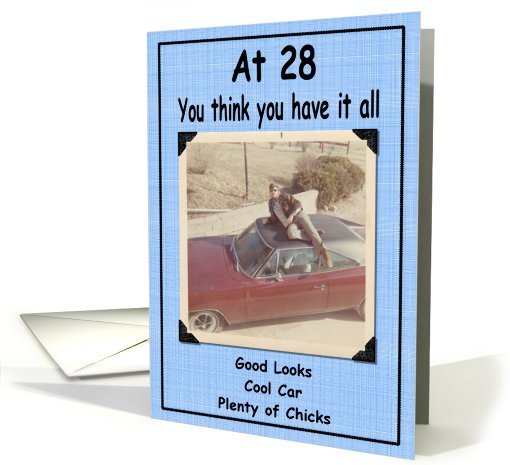 28th Birthday Humor card (417490)