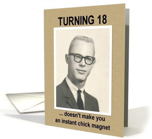 18th Birthday Humor - Guy card (417520)