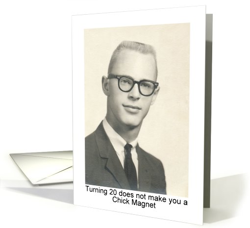 20th Birthday Humor - Guy card (417522)