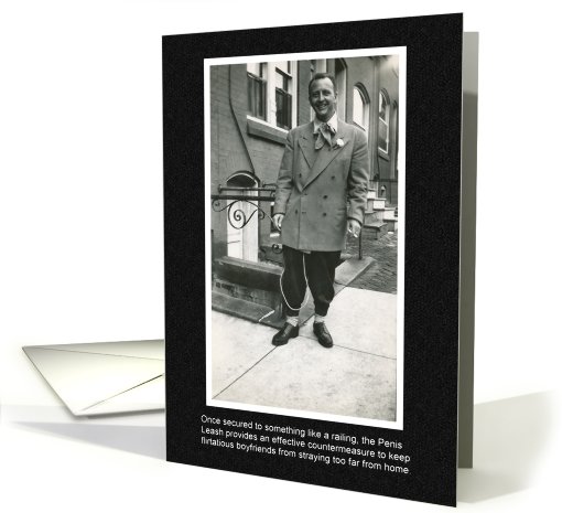 Penis Leash - Boyfriend Humor card (417562)
