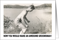AWESOME GROOMSMAN card