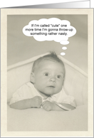 1st year Birthday card