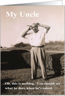 Uncle Birthday card
