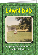 Lawn Dad - Birthday Humor card