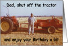 Farmer Dad Birthday card