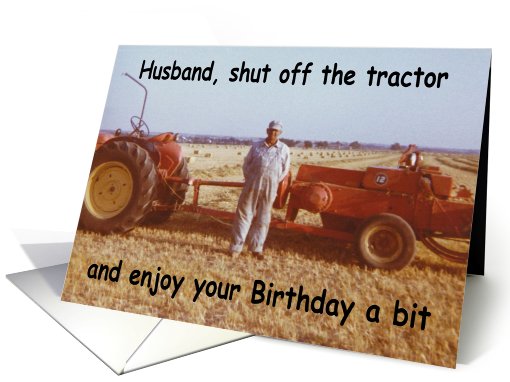 Farmer Husband - Birthday card (420423)