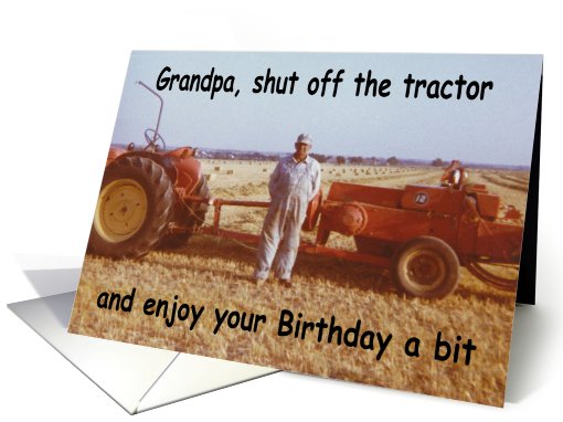 Farmer Grandpa - Birthday card (420429)