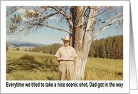 Photo Dad - Sister Birthday card