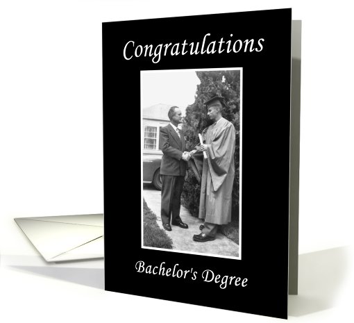 Bachelor's Degree Graduation Congratulations card (421150)