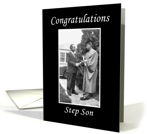 Step Son Graduation Congratulations card (421158)