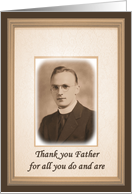Thank You Father - Priest card