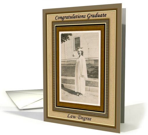 Law School Graduation Congratulations card (421416)