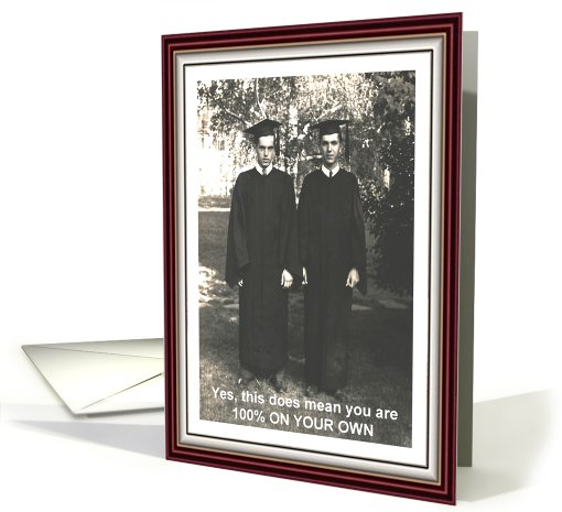 Graduation Congratulations - FUNNY card (421707)