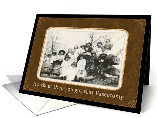 Vasectomy Congratulations card (424041)