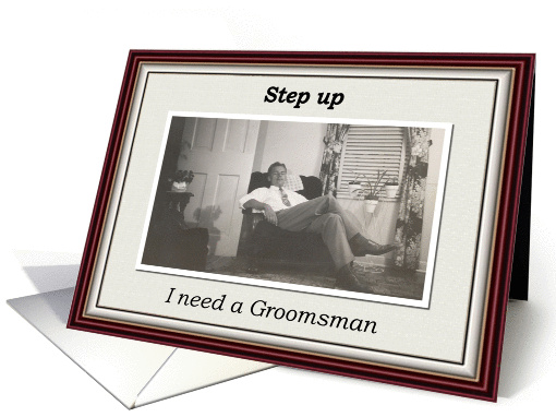 Step up Groomsman card (425315)