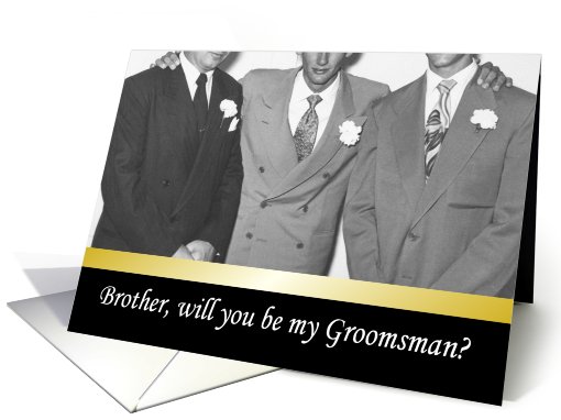CLASSY Groomsman - Brother card (425320)