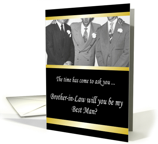 Best Man - Brother-in-Law card (425502)