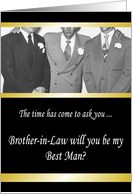 Best Man - Brother-in-Law card