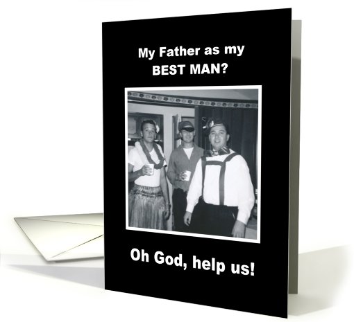 Best Man - Dad Father card (425505)