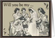 Bridesmaid - Friend card