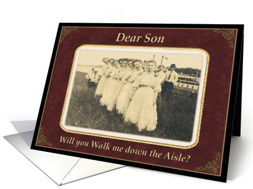 Walk me down the Aisle, Son? card (425691)