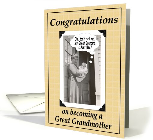 Great Grandmother Congratulations card (428128)