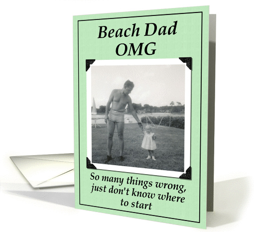 Beach Dad - Birthday card (428568)