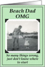 Beach Dad - Birthday card
