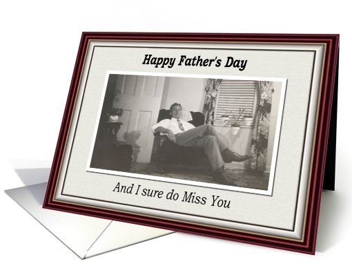 Father's Day Miss You card (429032)